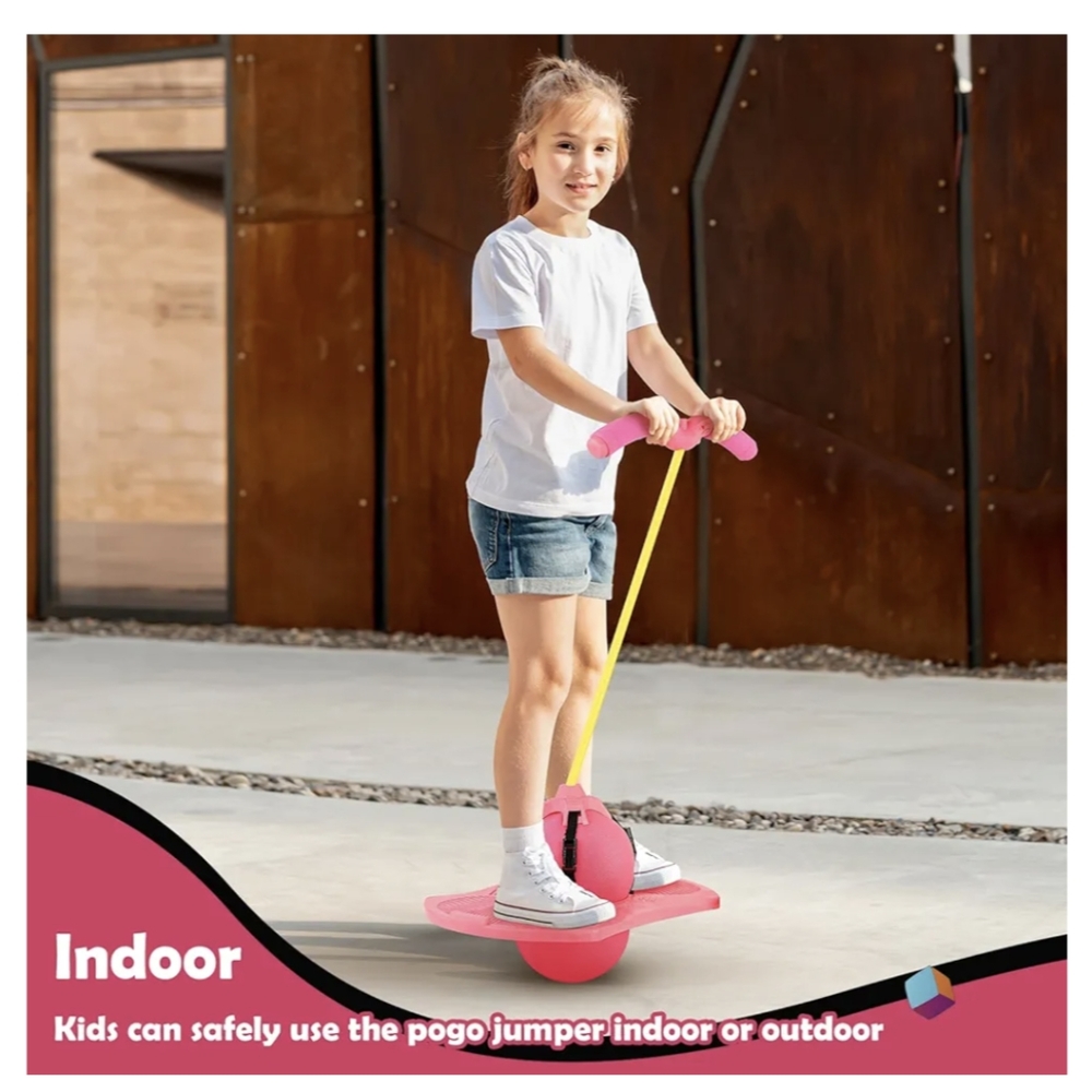 Pogo stick with handle